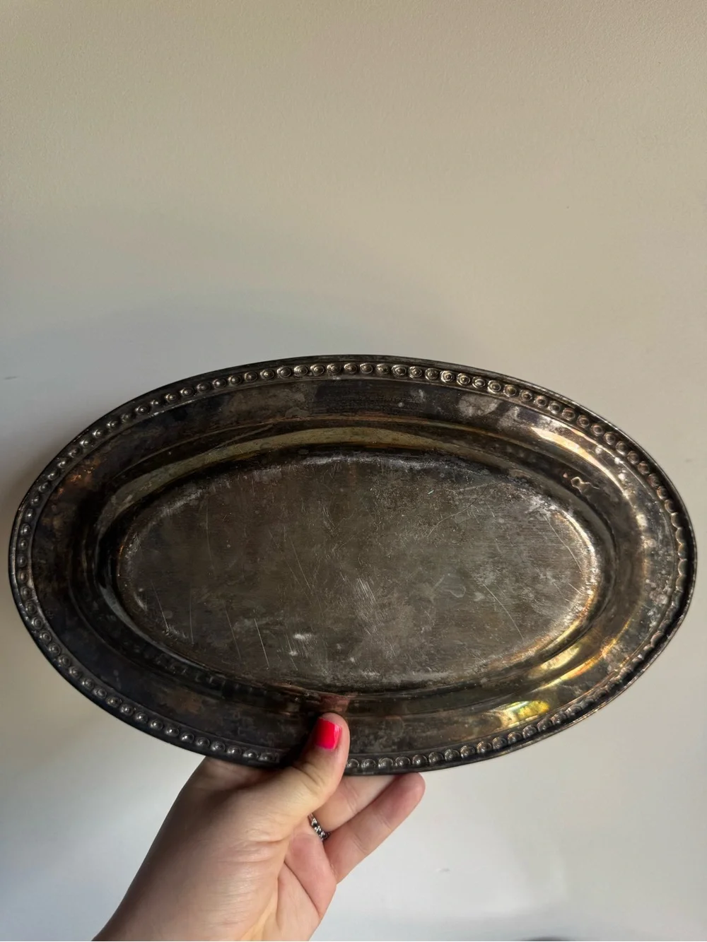 💗5 for $25💗 Beautiful Ornate Vintage Silver Tray Platter